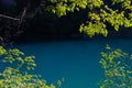 Lake with clear turquoise water, National park Plitvice Lakes, C Royalty Free Stock Photo