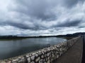 Lake and cloud in the weather season