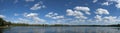 Lake Clouds Sky Water Panoramic, Panorama, Banner Royalty Free Stock Photo