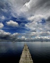 Lake and Cloudy Sky