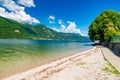 Lake Como and Abbadia Lariana. Royalty Free Stock Photo