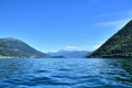 Lake Como, alpine mountains