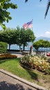 Lake Como, Italy, lake promenade Menaggio, Menaggio