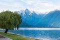 Lake Como (Italy) summer cloudy view Royalty Free Stock Photo