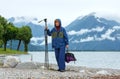 Lake Como (Italy) summer cloudy view Royalty Free Stock Photo