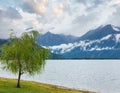 Lake Como (Italy) summer cloudy view Royalty Free Stock Photo