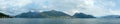 Lake Como (Italy) summer panorama. Royalty Free Stock Photo
