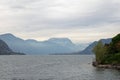 Italy landscape of lake Como 