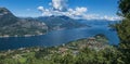 Lake Como panorama Royalty Free Stock Photo