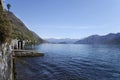 Lake of Como seen from Argegno, Italy Royalty Free Stock Photo