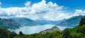 Lake Como summer panorama (Italy) Royalty Free Stock Photo