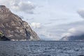 Lake Como view from city of Lecco, Italy. Royalty Free Stock Photo