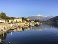 Lake Como, Views of the lake called Lario Royalty Free Stock Photo