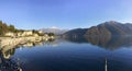 Lake Como, Views of the lake called Lario Royalty Free Stock Photo