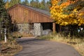 Lake County, Minnesota - October 20, 2019: The Joseph Alexander Visitor Center for Gooseberry Falls State Park during the autumn