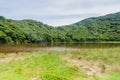 Lake in a crater of Maderas volcano on Ometepe island, Nicarag Royalty Free Stock Photo