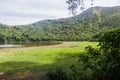 Lake in a crater of Maderas volcano on Ometepe island, Nicarag Royalty Free Stock Photo