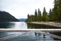 Lake Crescent Pier View Royalty Free Stock Photo