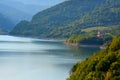 Lake and dam Siriu, Buzau,Nehoiu in South Romania