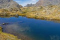 Lake David blue shorelines in Belledonne