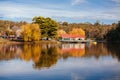 Lake Daylesford Victoria in Autumn Royalty Free Stock Photo