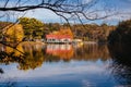 Lake Daylesford Victoria in Autumn Royalty Free Stock Photo