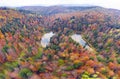 Lake Dead Polyanytske in autumn