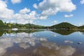 The Lake District beautiful English tourist destination Ullswater Cumbria North England in summer Royalty Free Stock Photo