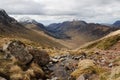 Lake district Landscape Assent of Great Gable Royalty Free Stock Photo