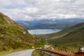 Lake District  Landscape Lake Scenery with mountains Royalty Free Stock Photo