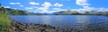 Lake District National Park Landscape Panorama of Derwent Water near Keswick, Cumbria, England Royalty Free Stock Photo