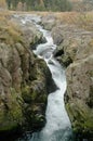 Waterfall on River Duddon at Birk`s Bridge, Dunnerdale, Lake District, Cumbria