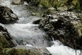 Waterfall on River Duddon between Birk`s Bridge and Seathwaite, Dunnerdale, Lake District, Cumbria