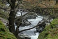 Waterfall on River Duddon between Birk`s Bridge and Seathwaite, Dunnerdale, Lake District, Cumbria