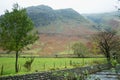 Bowfell from Dungeon Ghyll, Langdale, Lake District, Cumbria. England, UK Royalty Free Stock Photo