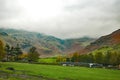 Bowfell from Dungeon Ghyll, Langdale, Lake District, Cumbria. England, UK