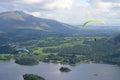 Lake District paragliders Royalty Free Stock Photo