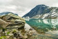 Lake Djupvatnet near mountain Dalsnibba, Norway Royalty Free Stock Photo