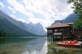 Lake Dobbiaco - Dolomites, Italy Royalty Free Stock Photo