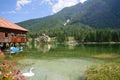 Lake Dobbiaco - Dolomites, Italy Royalty Free Stock Photo