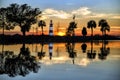 Lake Dora Lighthouse at Sunset