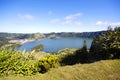 Lake in A Dormant Volcanic Crater Royalty Free Stock Photo