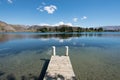 Lake Dunstan located in Cromwell, Central Otago, New Zealand
