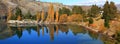 Lake dunstan reflection New Zealand