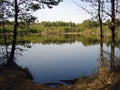 Lake in early spring Royalty Free Stock Photo