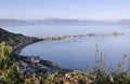 amazing lake Egirdir the most peaceful place for summer, Turkey, Isparta view from the top of the mountain to the city