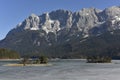 Lake Eibsee at the Karwendel Massif, Bavarian Alps, Germany