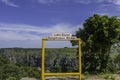 Lake Eland Nature reserve in Oribi gorge with a hanging suspension bridge