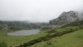 Lago Enol de Covadonga in Picos de Europa NP in Spain