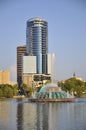 Lake Eola Fountain Royalty Free Stock Photo